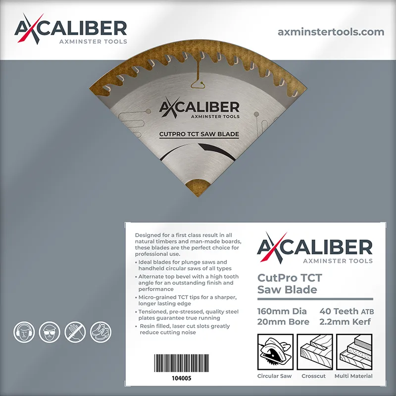 axcaliber saw blades packaging